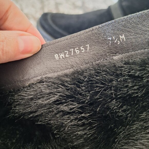 Stuart Weitzman black suede snow boots size 7.5 M‎ - Picture 7 of 9